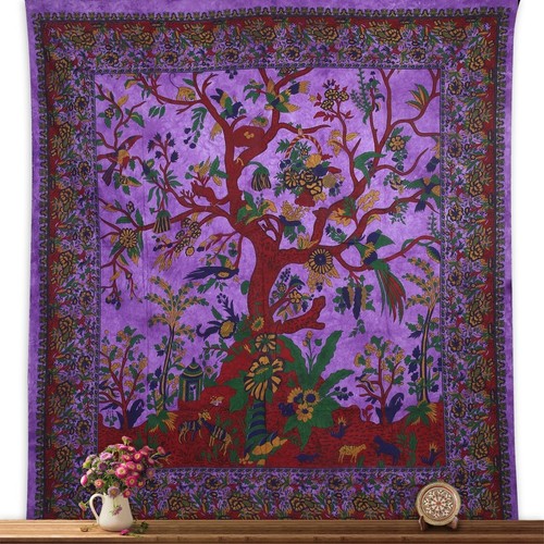 Purple tree life tapestry - tree, of