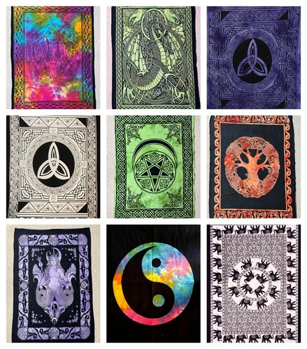 Wall hanging tapestry - tapestry, hippie