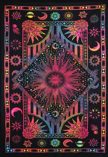 Burning sun moon star - burning, mystic