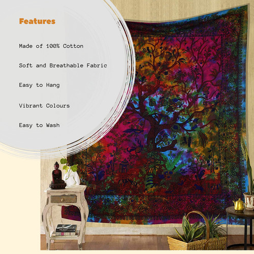 Tree life tapestry wall - life,