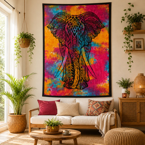 Large elephant wall hanging - elephant,