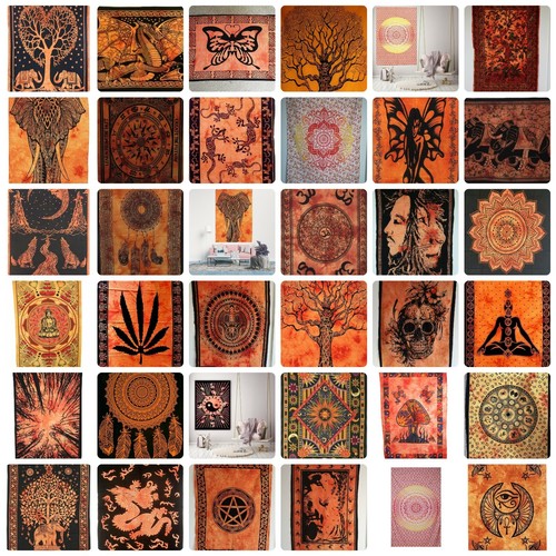 Orange tie dye wall hanging - tie,