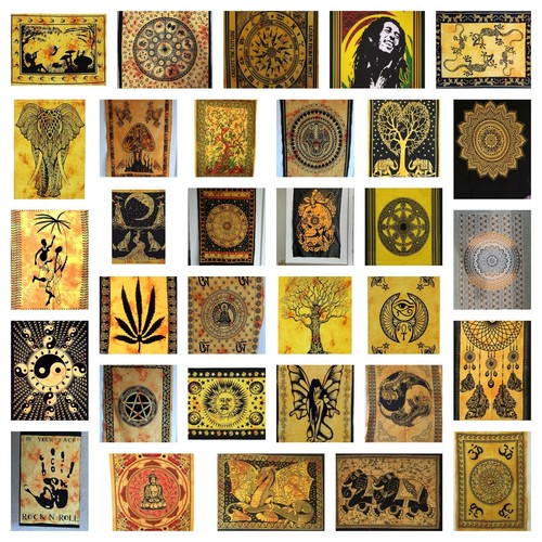 Yellow tie dye wall - tie,