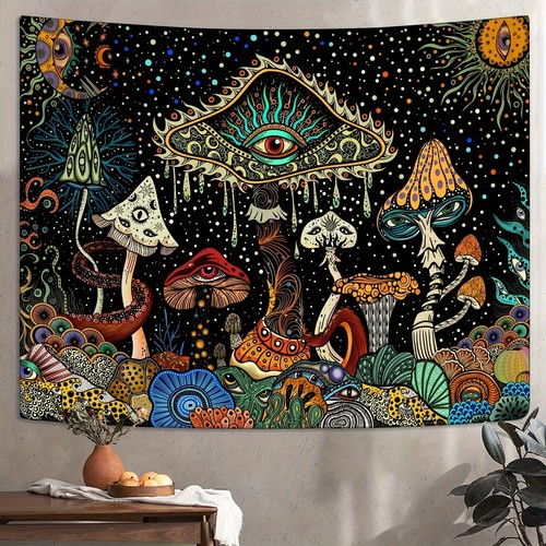 Hippie mushroom eyes - hippie,
