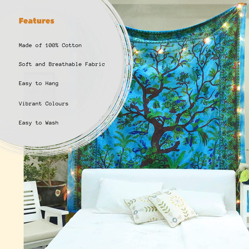 Large blue tree - large, of